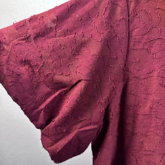 DG2 by Diane Gilman Clipped Jacquard Knit Hi-Low Size L - Picture 4 of 8